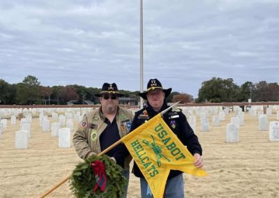 2024 9th Battalion Hellcats Presented wreaths with Wreaths Across America at Fort Moore Cemetery, Georgia