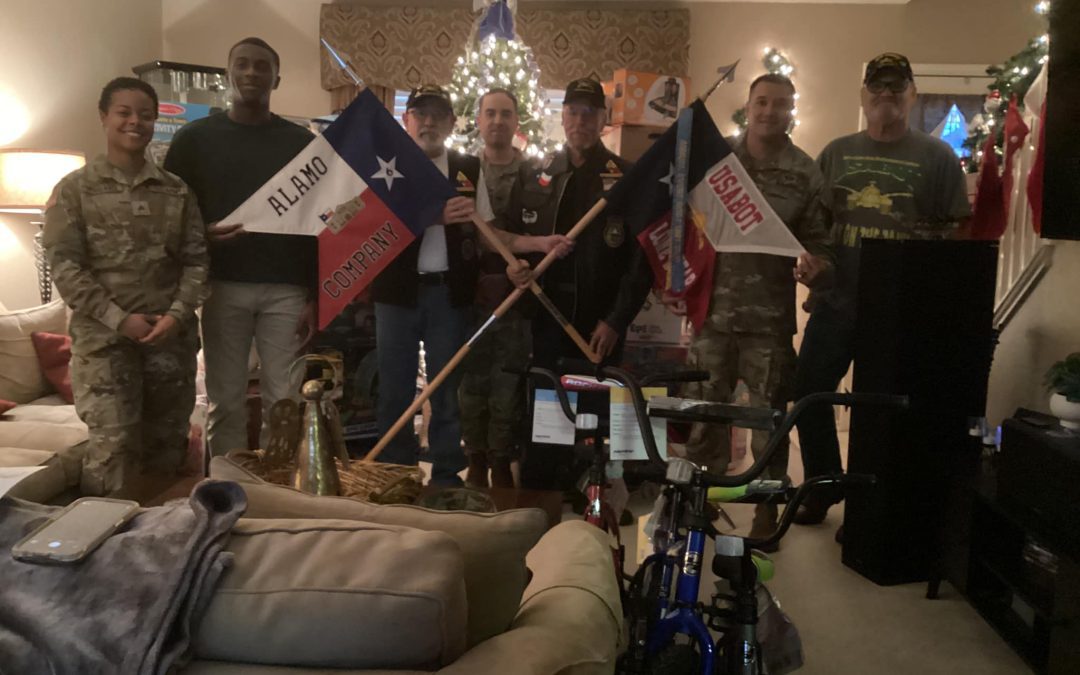 2024 6th Bn LoneStar, Alamo Company presents toys for tots to the Marines in San Antonio TX