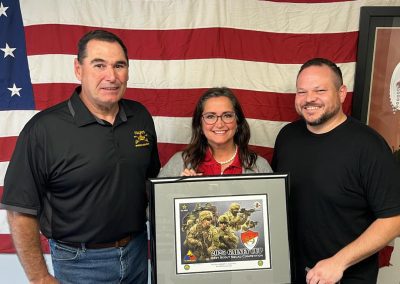 2025 Commander’s Coin and Gainey Cup /Jody Harmon Print Awarded to Soldiers Wish Foundation